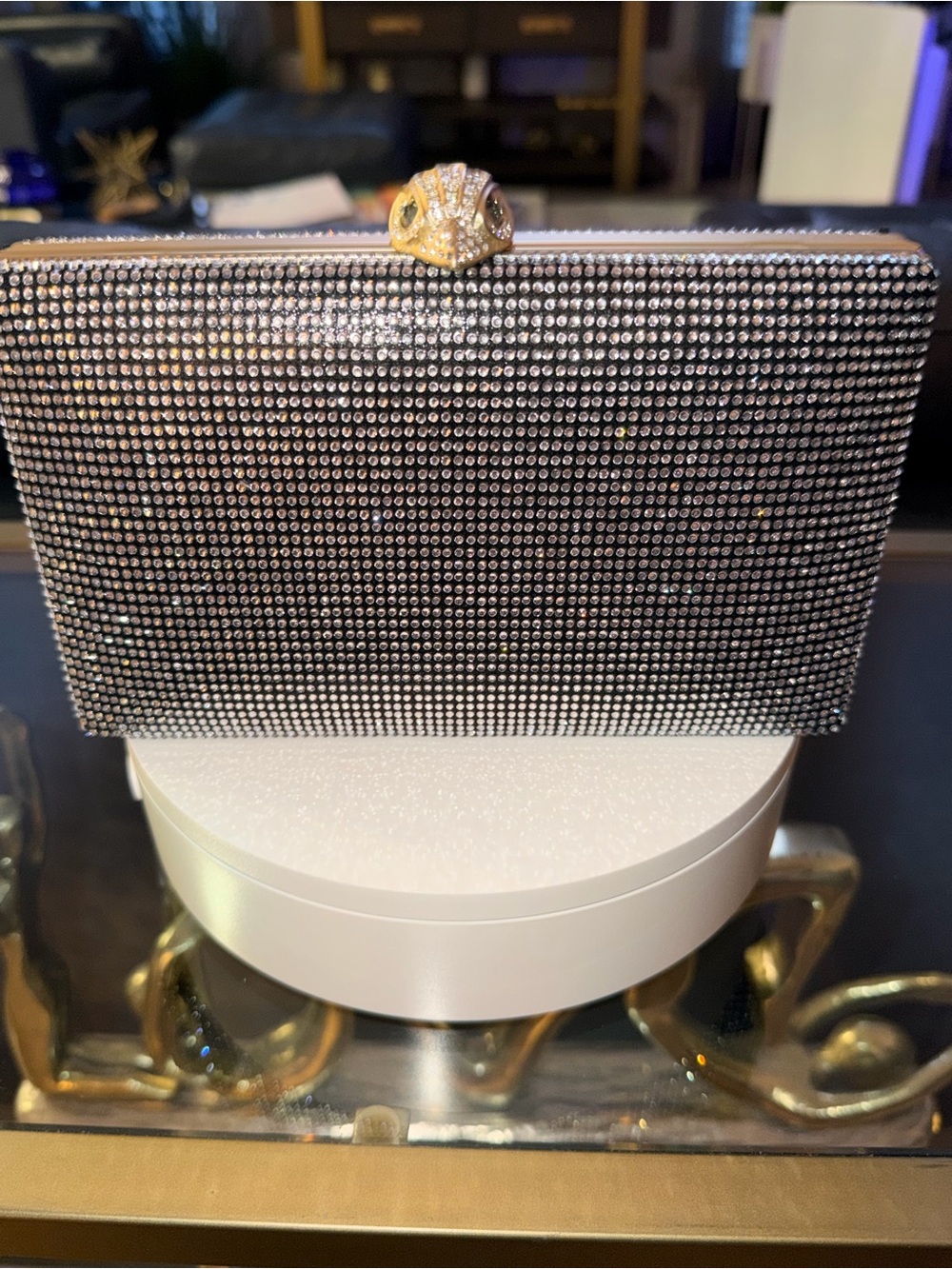 Kurt Geiger London Crystal Kensington Clutch Crossbody Bag